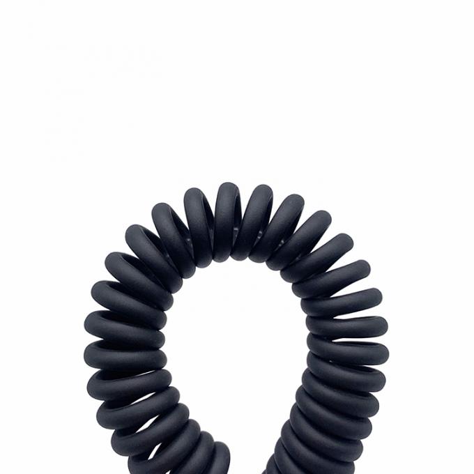 Coiled Spring Wire USB to Open 4 Tinned Bare Wires End Cable 4