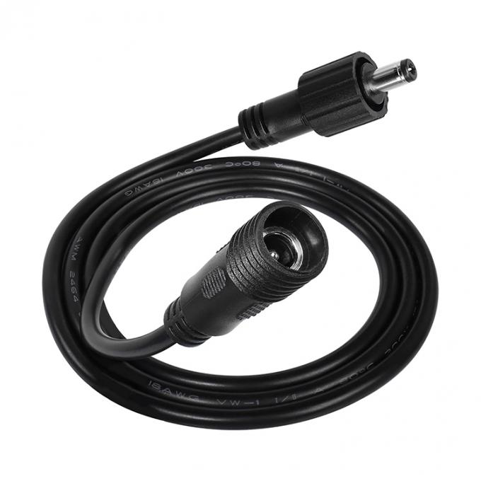 Waterproof Male to Female DC Jack 5.5x2.1mm 5.5x2.5mm 3.5x1.35mm Power Extension Cable for LED Light 0