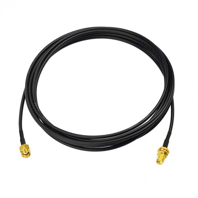 RG174 Coaxial RP SMA Male to RP SMA Female Antenna Extension Cable for Wifi Router Security Camera 0
