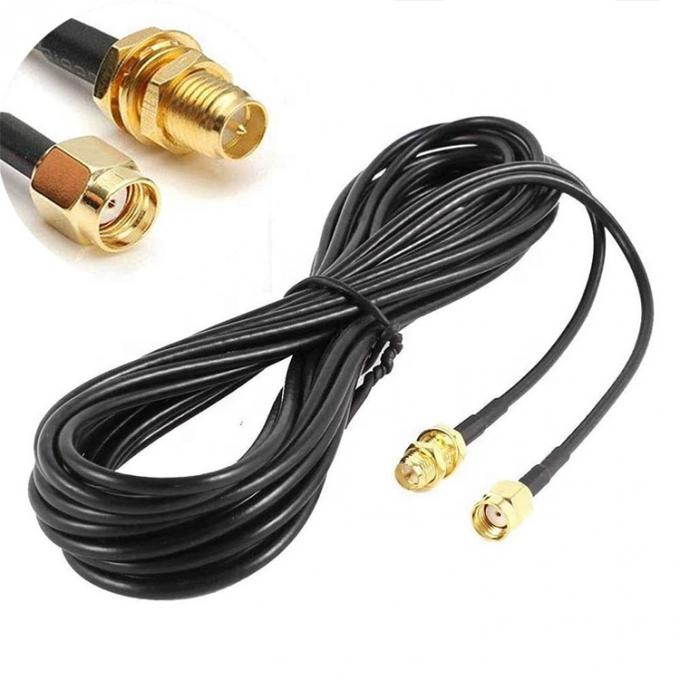 RG174 Coaxial RP SMA Male to RP SMA Female Antenna Extension Cable for Wifi Router Security Camera 2