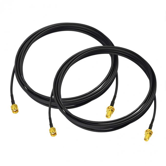 RG174 Coaxial RP SMA Male to RP SMA Female Antenna Extension Cable for Wifi Router Security Camera 4