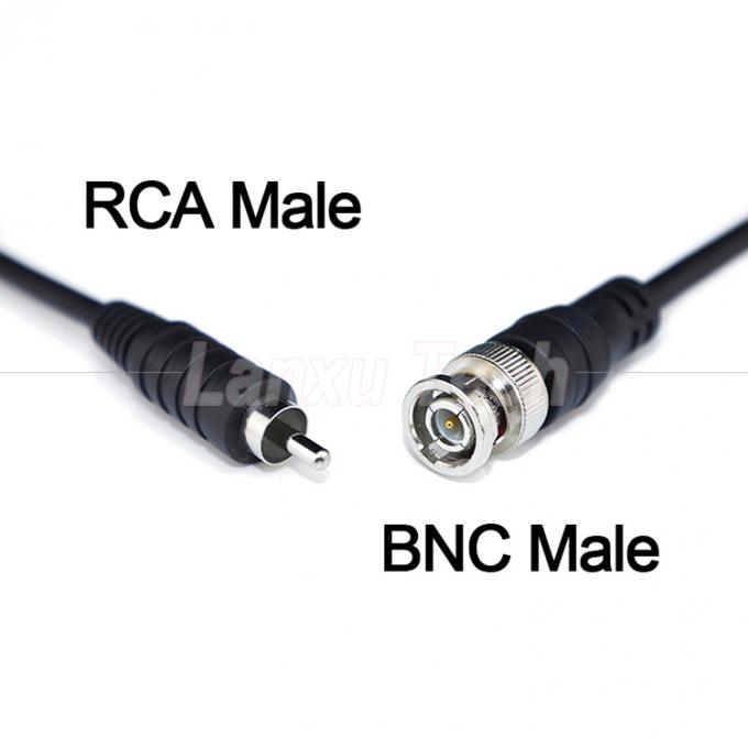 BNC Male to RCA Male AV Extension Cable for CCTV Camera 1