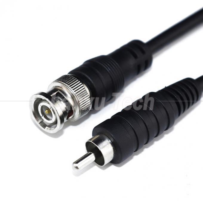 BNC Male to RCA Male AV Extension Cable for CCTV Camera 0