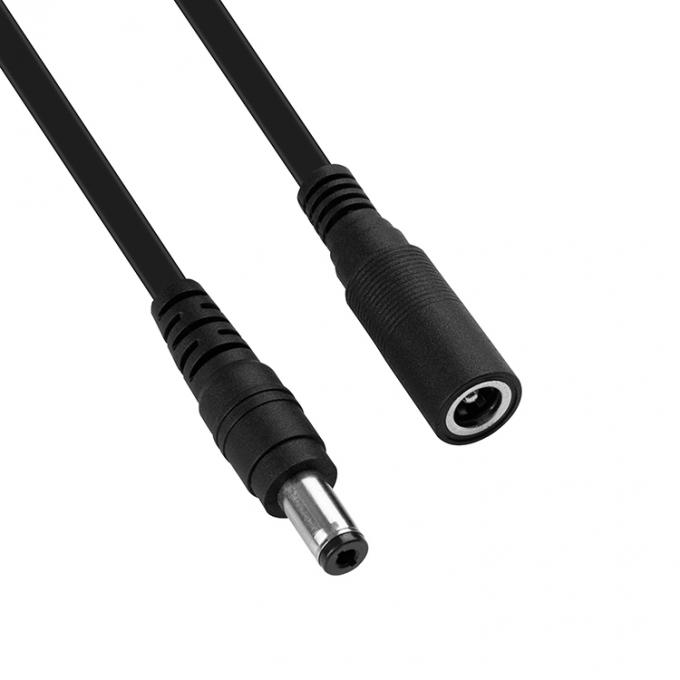 1m 3m 5m 12V Male to Male Female Flat DC 5.5x2.1mm 5.5x2.5mm 3.5x1.35mm Barrel Jack Power Extension Cable for CCTV Camera LED 5
