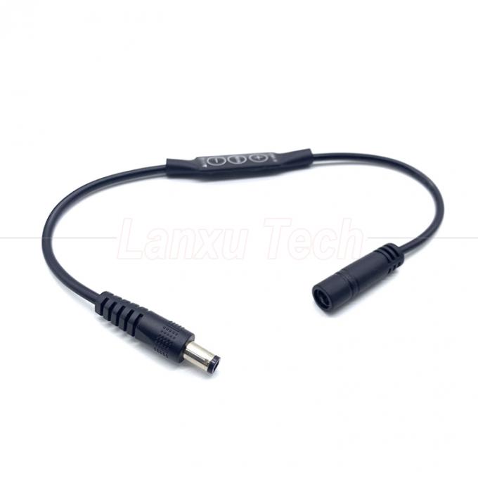 Stepless Light Male to Female DC Barrel Jack 5.5x2.1mm 5.5x2.5mm 3.5x1.35mm Cable Dimmer for LED Lamp Strip 1