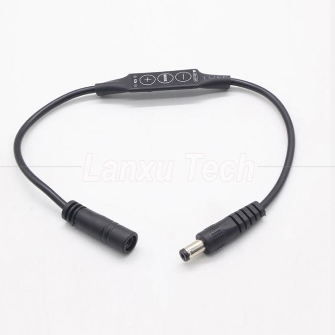 Stepless Light Male to Female DC Barrel Jack 5.5x2.1mm 5.5x2.5mm 3.5x1.35mm Cable Dimmer for LED Lamp Strip 4