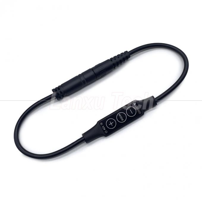 Stepless Light Male to Female DC Barrel Jack 5.5x2.1mm 5.5x2.5mm 3.5x1.35mm Cable Dimmer for LED Lamp Strip 2