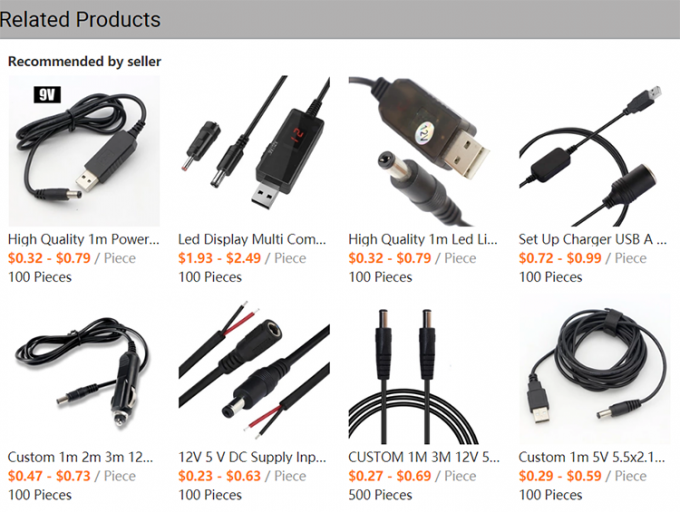12V Led Strip Light Power on off Switch USB Connector to Open Wire Converter Charge Cable 0