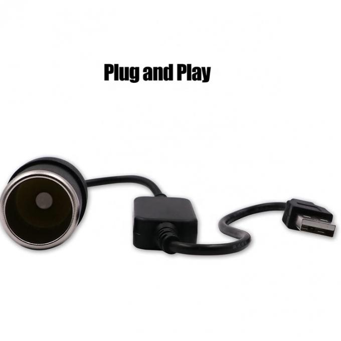 USB A  Male to 12v Car Cigarette Lighter Socket Female Power Converter Cable 2