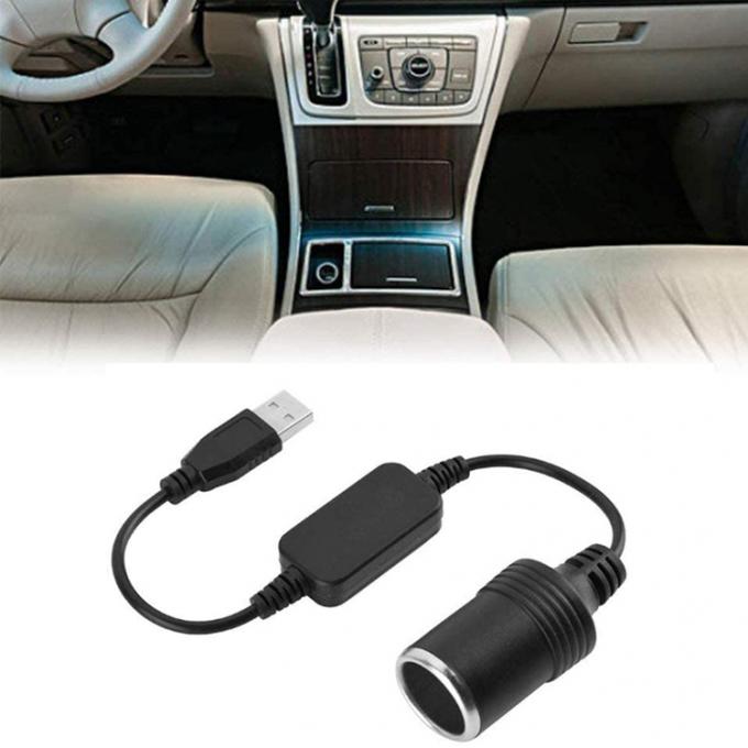 USB A  Male to 12v Car Cigarette Lighter Socket Female Power Converter Cable 5