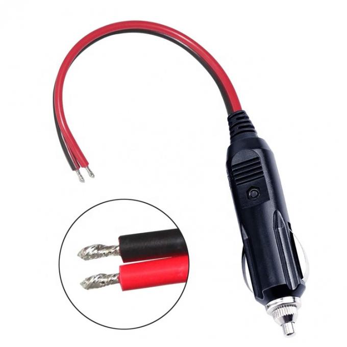 12V 24V 15A Fuse Car Cigarette Lighter Male Plug with Lead Tinned Wire 1