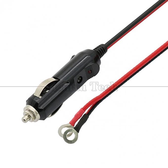 15A High Current DC Power Cigarette Plug to O Round Shape Terminal Cable for Car 3