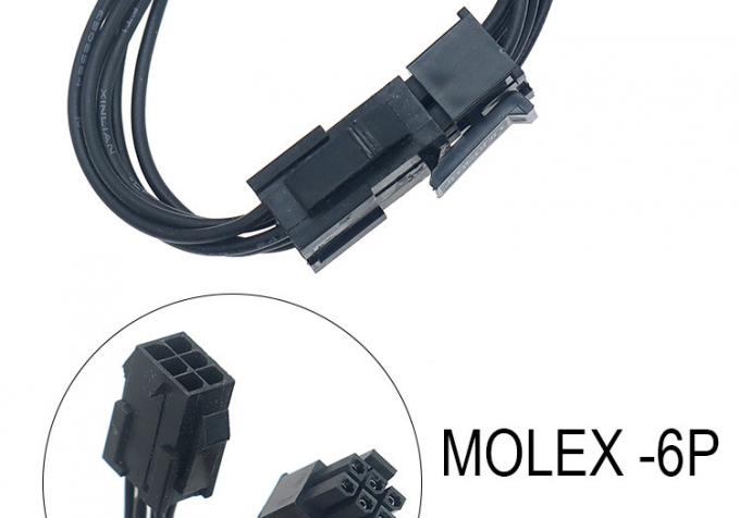 Custom Male to Female 4 6 8 Pin Molex Micro Fit 3.0 Connector Harness Cable 2