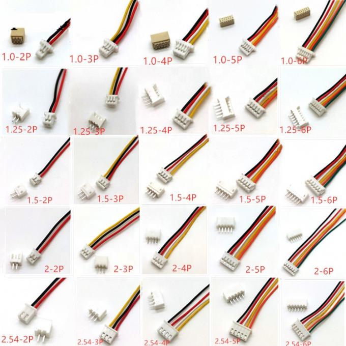 Custom Wire Harness Molex JST PH XH SH 2p 3p 4p 5p 6p 7p 8p 9p 10p Connector Assembly Cable 0