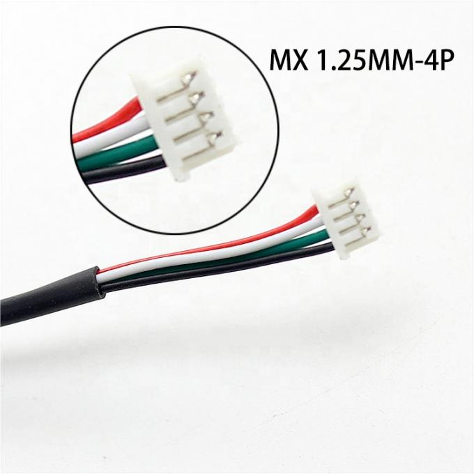 Custom 4 Pin Dupont 2.54mm to Molex 1.25mm Pitch Connector Wire Harness Assembly Cable 2