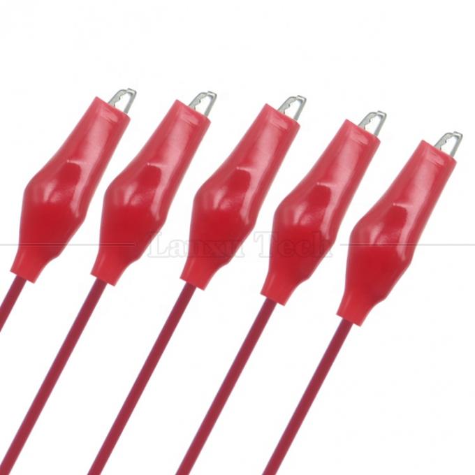 Black Red Electrical Alligator Crocodile Clamps Clips Battery Power Test Cable 0