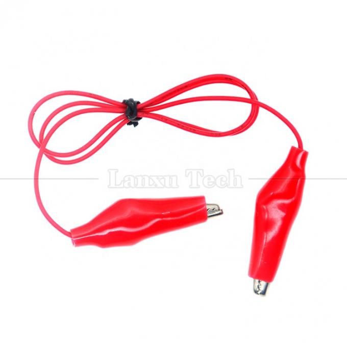 Black Red Electrical Alligator Crocodile Clamps Clips Battery Power Test Cable 5