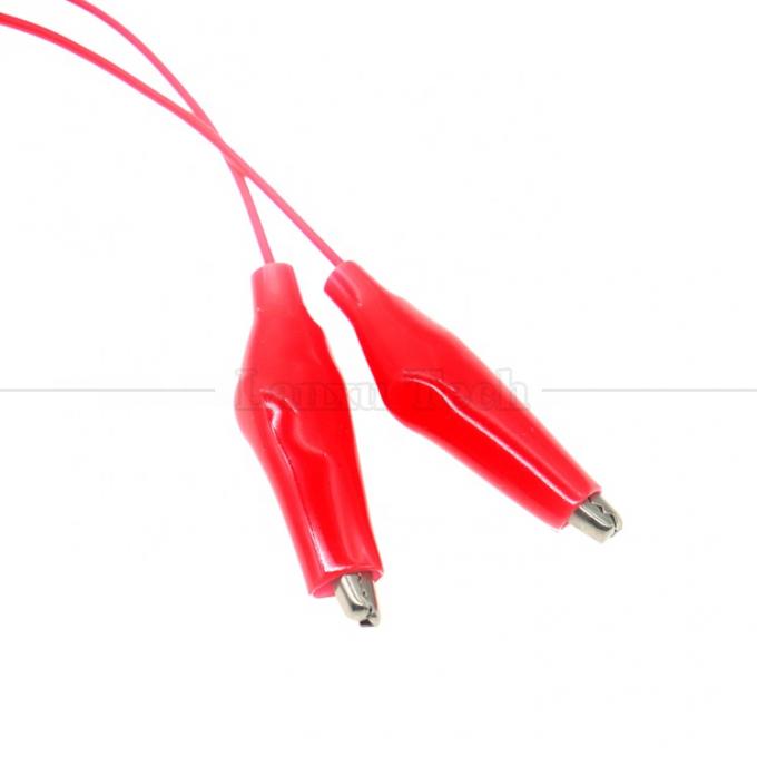 Black Red Electrical Alligator Crocodile Clamps Clips Battery Power Test Cable 3