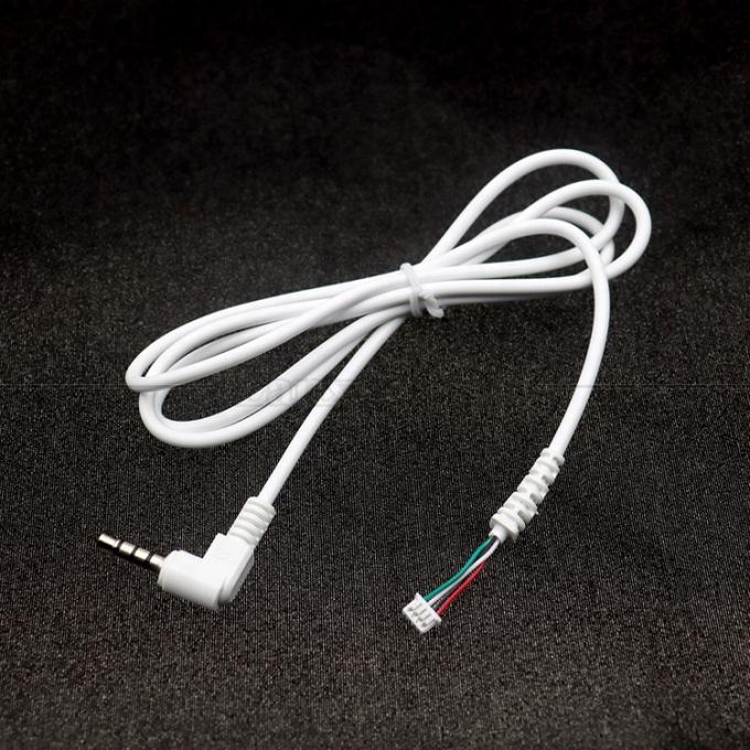 Customized 3.5mm Audio Jack TRRS to JST MX 1.25mm 4p Wire Harness Cable 4