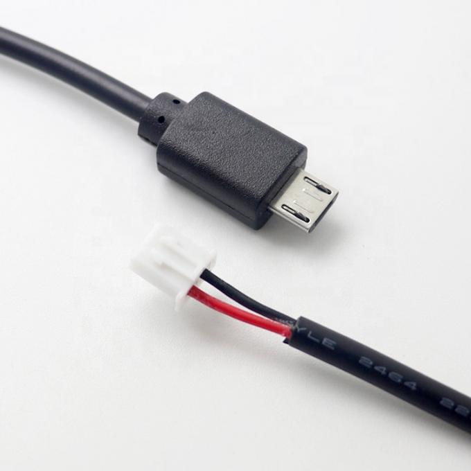 Custom 10cm 30cm 0.5m 1m Micro B 5P to 2P JST XH 2.54mm Connector Wire Cable 0