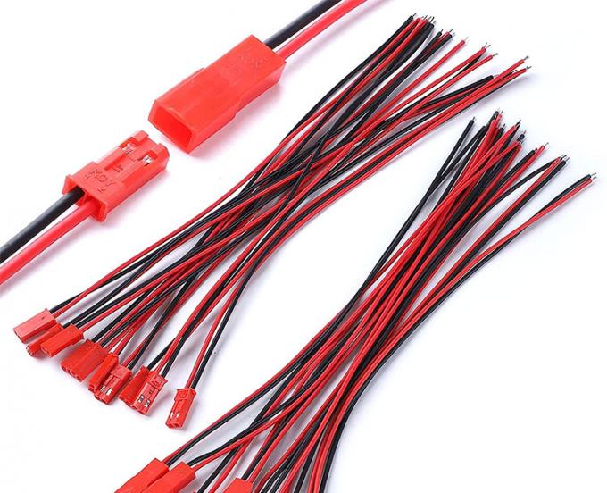 22AWG Male Female 2 PIN JST SYP RCY Plug Connector to Bare End Pigtail Wire Lead Cable Harness for LED Strip Battery 0