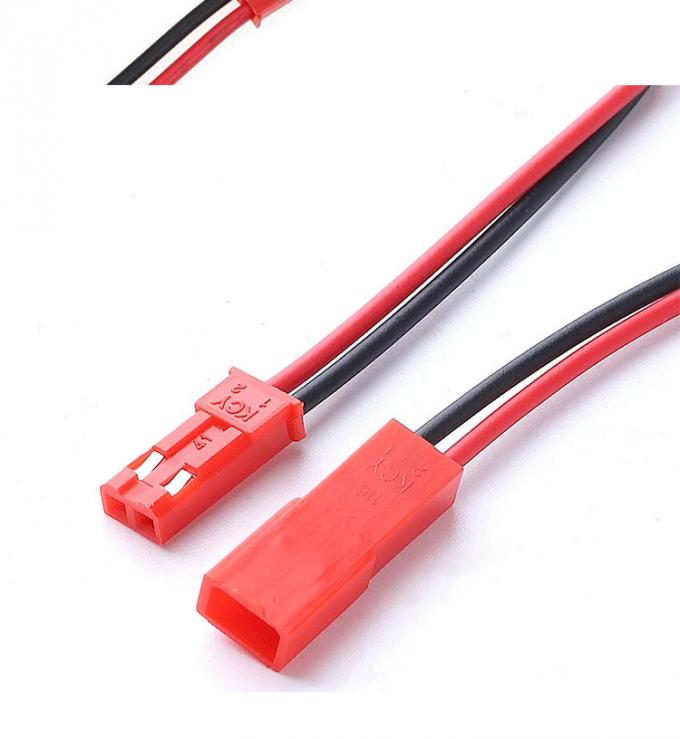22AWG Male Female 2 PIN JST SYP RCY Plug Connector to Bare End Pigtail Wire Lead Cable Harness for LED Strip Battery 2