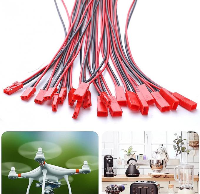 22AWG Male Female 2 PIN JST SYP RCY Plug Connector to Bare End Pigtail Wire Lead Cable Harness for LED Strip Battery 4