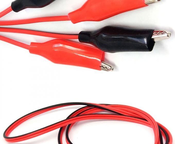 12v Double Ended Black Red Electrical Test Leads Jumper Wire Alligator Crocodile Clips Cable 5