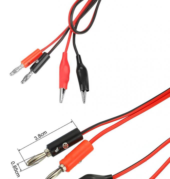 Crocodile Alligator Clip to Banana Plug Test Lead Wire Cable for Multimeters Circuit 1