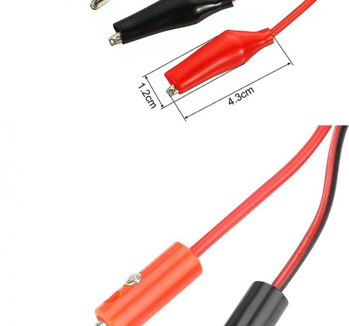 Crocodile Alligator Clip to Banana Plug Test Lead Wire Cable for Multimeters Circuit 2