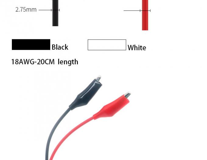 12V Red Black Alligator Clips Battery Cable 3