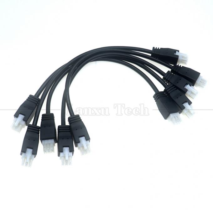 Customization Overmolded Male to Male Female 6 Pin 2451350620 Molex Mini-Fit 4.2mm Pitch Connector Assembly Cable 6