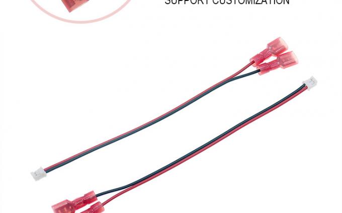 Custom JST PH SH ZH XH MX 2 3 4 5 6 7 8 Pin Connector to 6.3mm Spade Terminal Cable 1