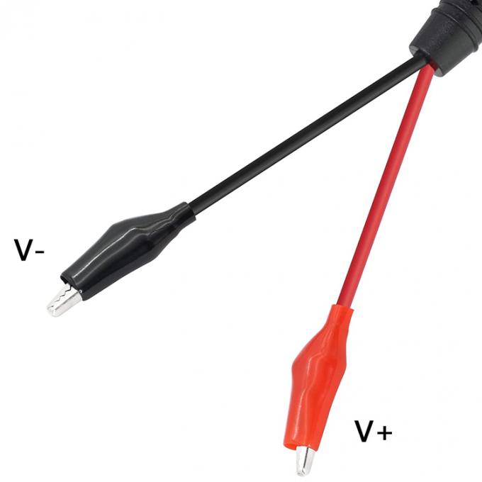 2.1mmx5.5 mm 12V DC Male Jack to Alligator Clip Power Cable Connectors for CCTV Security Camera Lighting 3