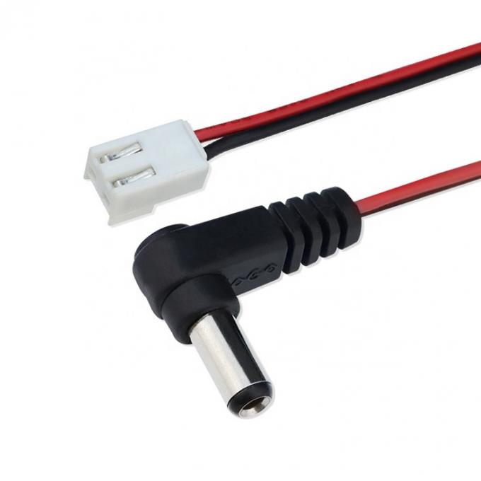 Custom OEM DC Barrel Jack to JST XH 2 Pin 2.54 Pitch Power Cable 3