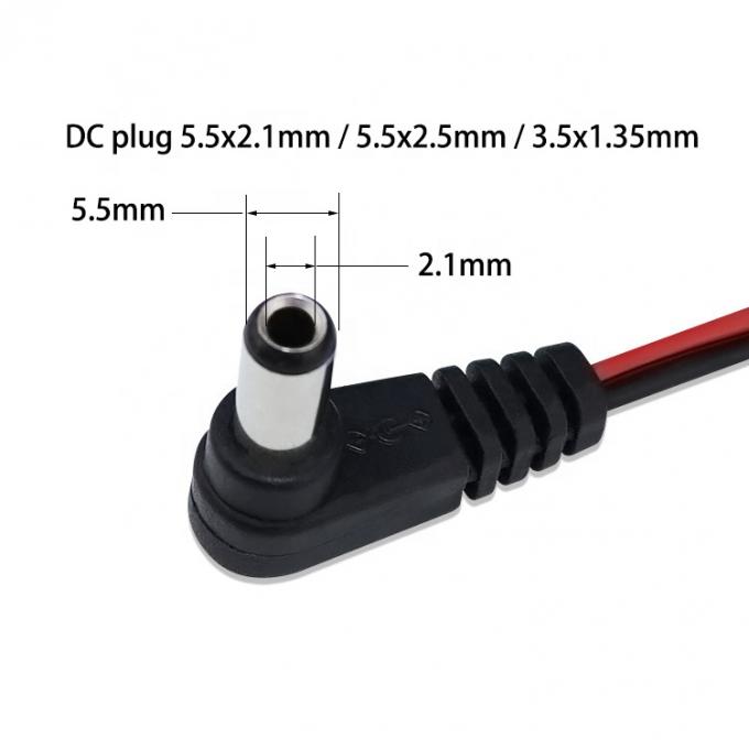 Custom OEM DC Barrel Jack to JST XH 2 Pin 2.54 Pitch Power Cable 1