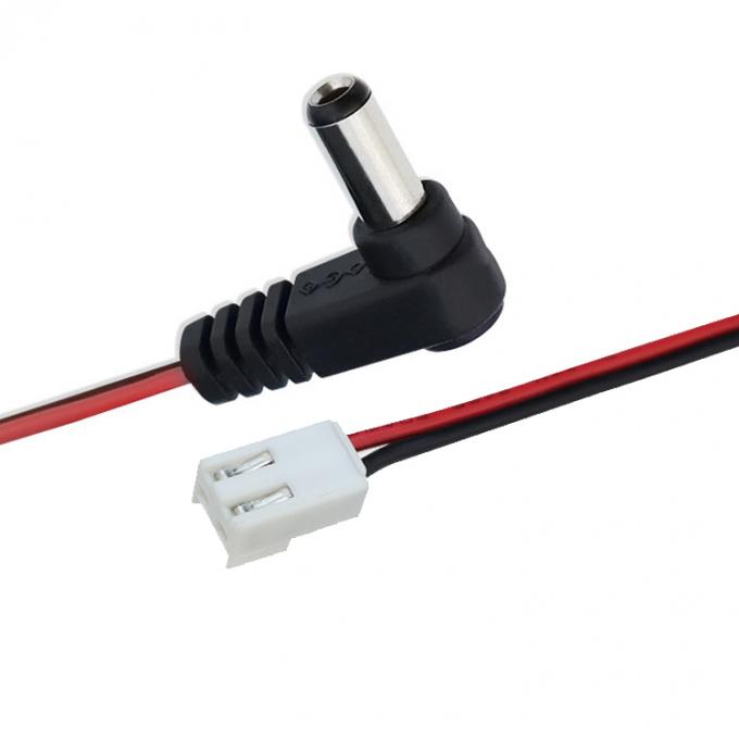 Custom OEM DC Barrel Jack to JST XH 2 Pin 2.54 Pitch Power Cable 4