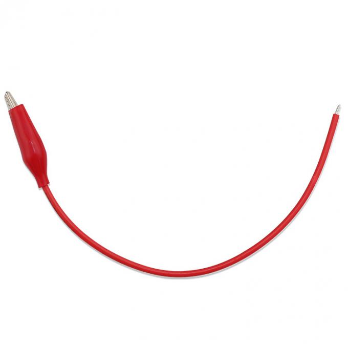 Black Red Single Alligator Clip Test Power Cable 0