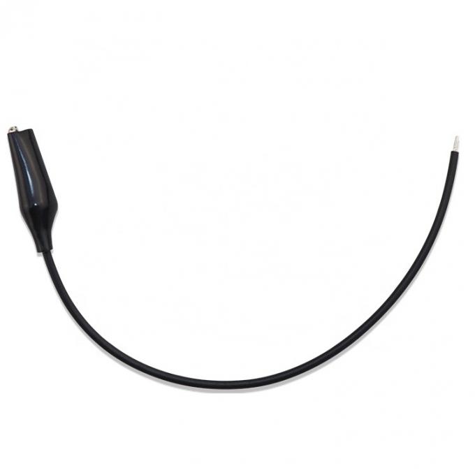 Black Red Single Alligator Clip Test Power Cable 1