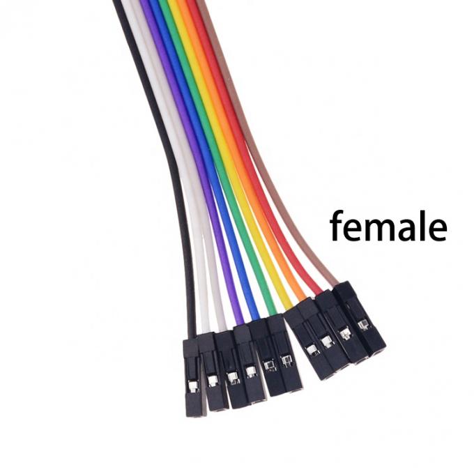 10 pin Alligator Clip to Female Dupont Breadboard Test Lead  Jumper Wires for Raspbrry Pi 1