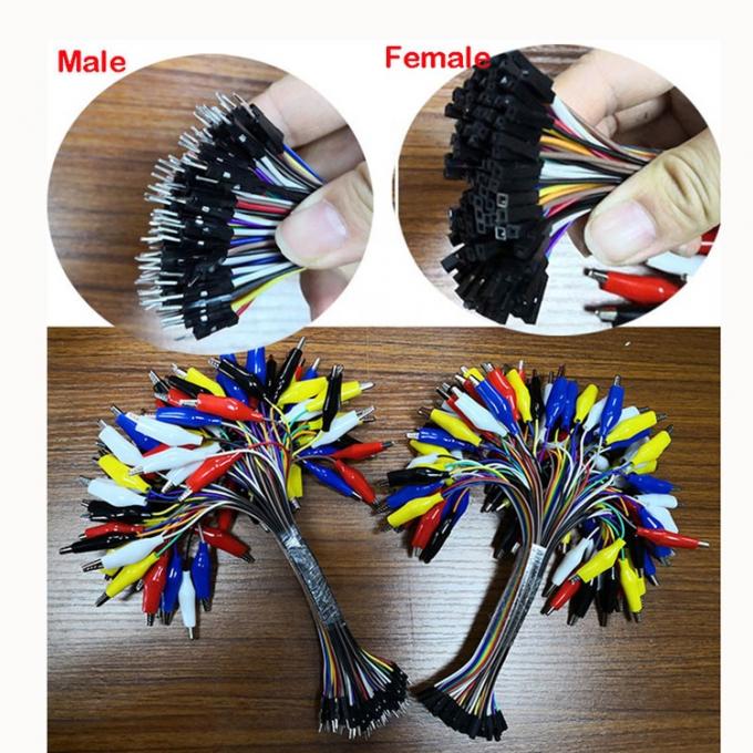 10 pin Alligator Clip to Female Dupont Breadboard Test Lead  Jumper Wires for Raspbrry Pi 2
