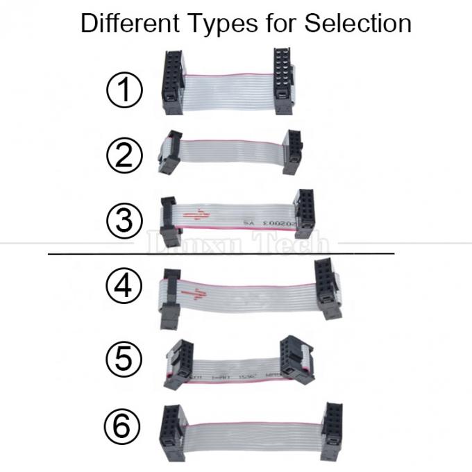 Customized 4 to 80 10 16 18 20 30 40 50 60 64  PIN 1.27mm Pitch FCC IDC 2.54mm Connector Flat Ribbon Cable 2