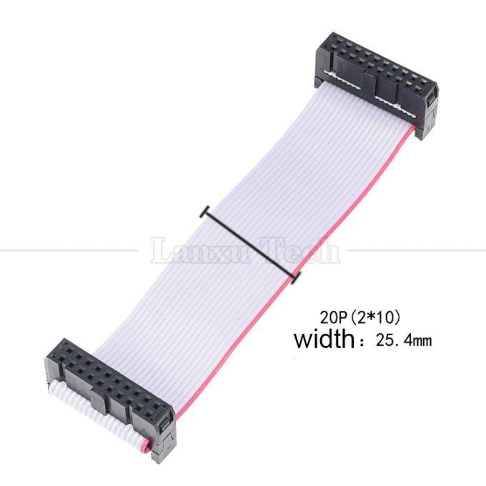 Customized 4 to 80 10 16 18 20 30 40 50 60 64  PIN 1.27mm Pitch FCC IDC 2.54mm Connector Flat Ribbon Cable 5