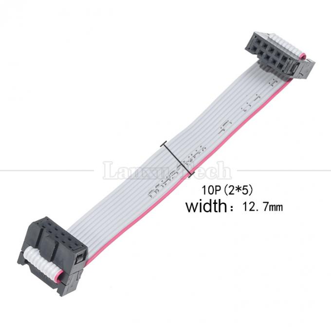 Customized 4 to 80 10 16 18 20 30 40 50 60 64  PIN 1.27mm Pitch FCC IDC 2.54mm Connector Flat Ribbon Cable 4