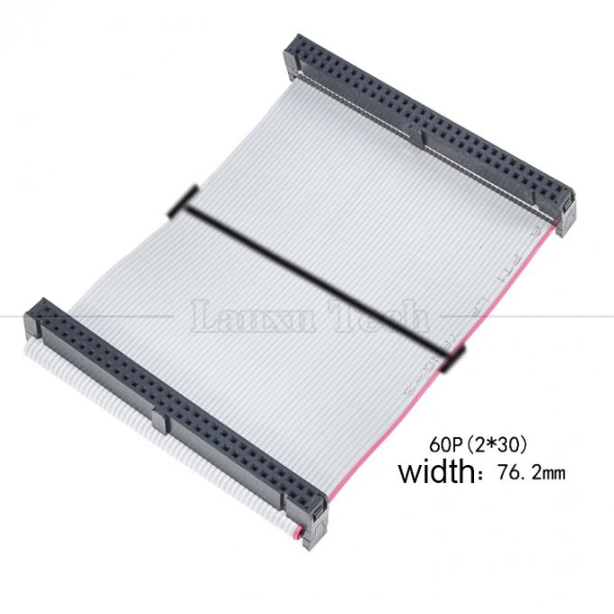 Customized 4 to 80 10 16 18 20 30 40 50 60 64  PIN 1.27mm Pitch FCC IDC 2.54mm Connector Flat Ribbon Cable 9