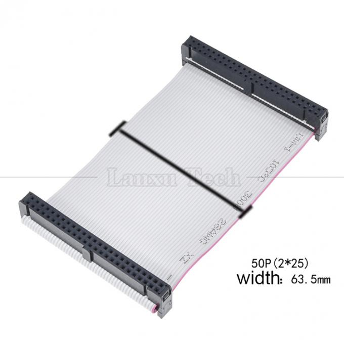 Customized 4 to 80 10 16 18 20 30 40 50 60 64  PIN 1.27mm Pitch FCC IDC 2.54mm Connector Flat Ribbon Cable 8
