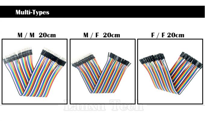 40 PIN Male Female to Male Female Dupont GPIO Cable Breadboard Jumper Wire for Arduino 0