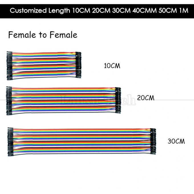 10cm 20cm 30cm Female to Female Male to Male 40 Pin Dupont Connector Breadboard GPIO Jumper Wires for Arduino Raspberry Pi 6