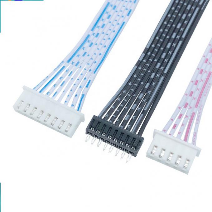 Custom 2 3 4 5 6 7 8 Pin JST XH 2.54mm Pitch Connector Flat Ribbon Cable 2