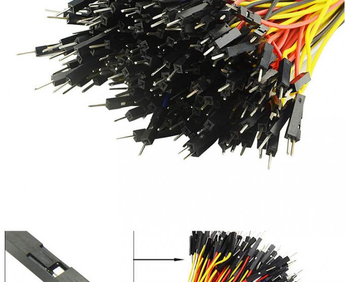 Male to Male Female to Female 2.54mm 1 Pin Dupont Connector Solderless Breadboard Jumper Wire for Arduino 2
